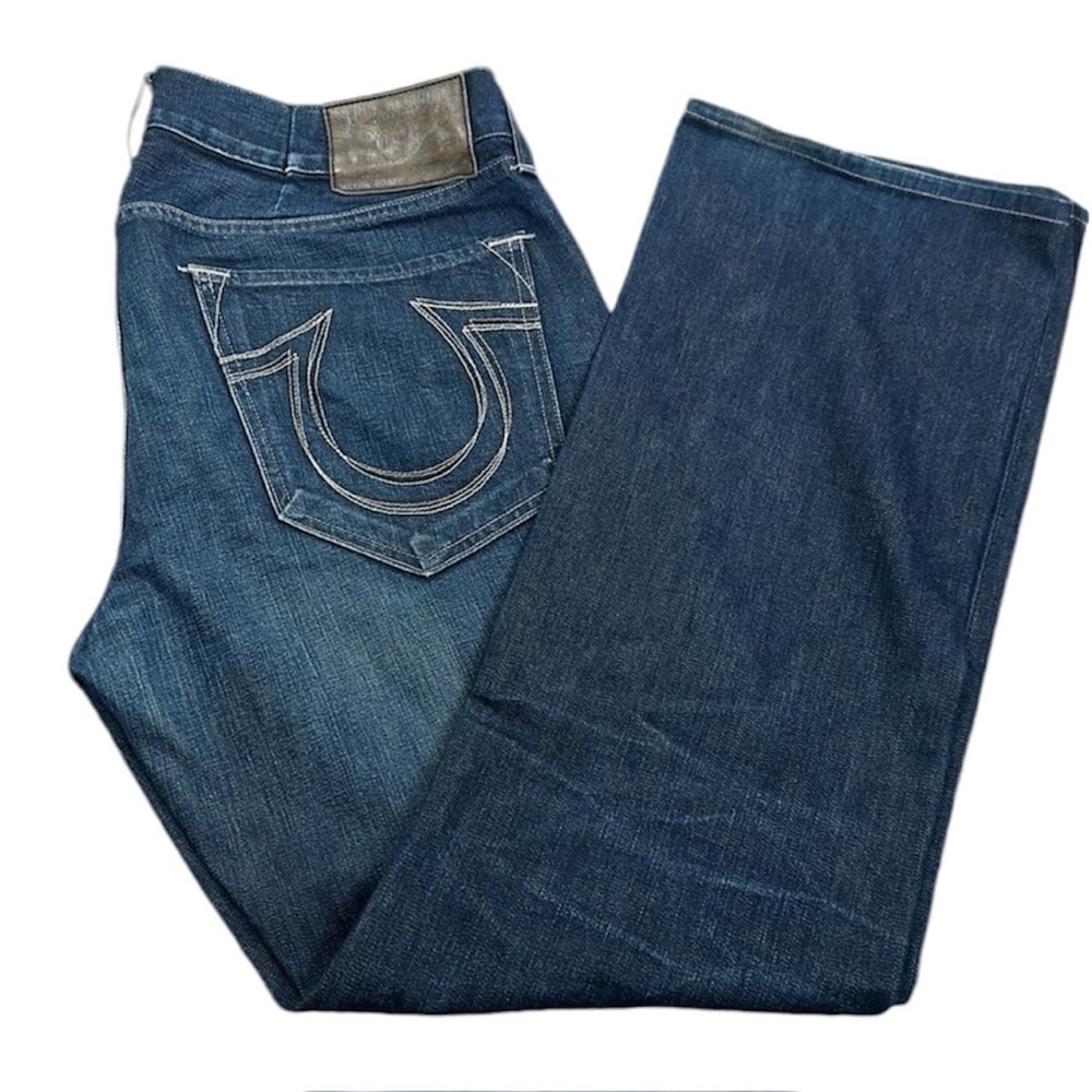 True religion blue jeans size 38